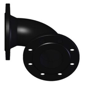 RÖRBÖJ DN 50X90° FLÄNSAD FÖR DRÄNKSÄKRA PUMPAR SVART WILO