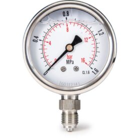 TRYCKMÄTARE 63MM R8 NED -1 - +5 BAR DÄMPAD ALTECH
