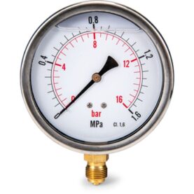 TRYCKMÄTARE 100MM R10 NED 0-10 BAR DÄMPAD ALTECH