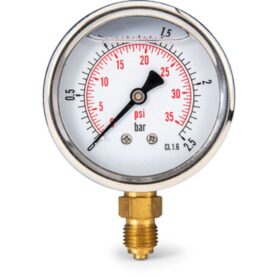 TRYCKMÄTARE 63MM G8 NED 0-60 BAR DÄMPAD ALTECH