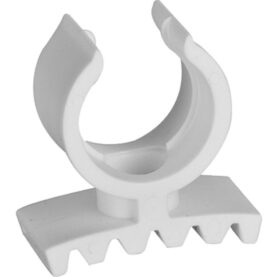 RÖRKLAMMA 25 MM FÖR PEXRÖR ENKEL VIT FALUPLAST