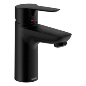 TVÄTTSTÄLLSBLANDARE CORE MED PUSH DOWN-VENTIL MATT SVART DAMIXA