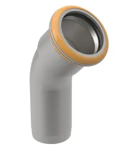 BÖJ MED SLÄTÄNDA 108MM 45° MAPRESS THERM GEBERIT