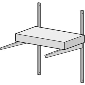 VÄGGHYLLA JUSTERBAR MED KONSOLER REBASE