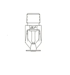 SPRINKLERHUVUD SSP VDS 15 K80 68° NED KROM QR VICTAULIC