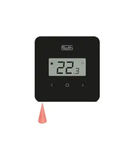 RUMSTERMOSTAT TOUCHLINE ® SL SVART, IR ROTH