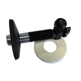 ANSLUTNINGSKOPPLING QUICKBOX® VINKEL 1/2"X12MM MED AVSTÄNGNING, SVART ROTH