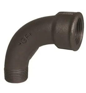 BÖJ 1 SVART ADUCERJÄRN RP6 EN 10242/A2