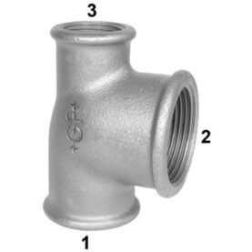 T-RÖR 130 GALV ADUCERJÄRN 40X40X32 EN 10242/A2