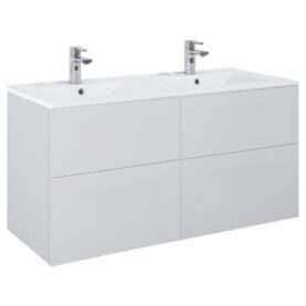 KOMMOD ISELLA 120 CM GRÅ MATT MED ARIELLA TVÄTTSTÄLL PORSLIN ALTERNA