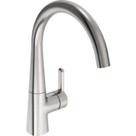 KÖKSBLANDARE INSPERA HÖG PIP, MED SIDSPAK BORSTAD STÅL ORAS