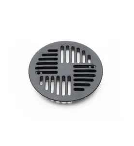 GOLVBRUNNSSIL ART DECO PLAST SVART 130 MM PURUS