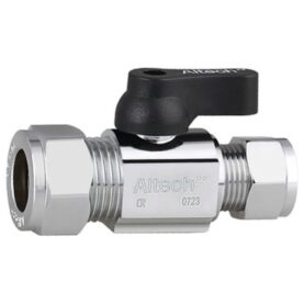 MINIKULVENTIL FÖRKROMAD RAK 12X10 ALTECH