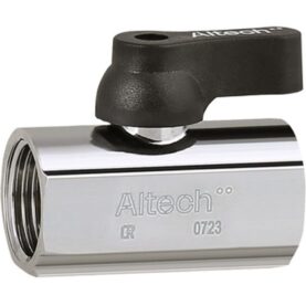 MINIKULVENTIL FÖRKROMAD RAK R15 INVÄNDIGT GÄNGAD ALTECH