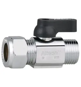 MINIKULVENTIL FÖRKROMAD RAK R15 UTVÄNDIGT GÄNGAD X 12 ALTECH