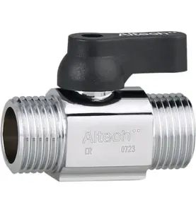 MINIKULVENTIL FÖRKROMAD RAK R15 UTVÄNDIGT GÄNGAD ALTECH