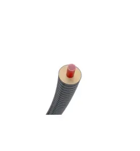 VÄRMERÖRSKULVERT 160X14,6 MM/250 MM L=12M MED DIFFUSIONSSPÄRR/ISOLERING SVART MAXITHERM