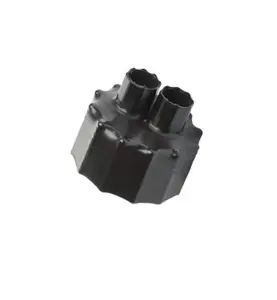 ÄNDTÄTNING 125 DUBBEL PASSAR FLERA DIMENSIONER KRYMPBAR SVART MAXITHERM
