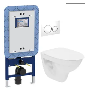WC PAKET SIGMA TEK SPIRA SIGMA 20 VIT/BLANKFÖRKROMAD SPOLKNAPP