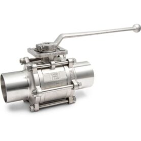 DN100 - 3-DELAD KULVENTIL MED LÅNG SVETSÄNDE MM (MODELL 2012NDLM) ALTECH DRICKSVATTENGODKÄND