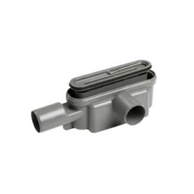 UTLOPPSHUS 50, 2 UTLOPP MED VATTENLÅS UNIDRAIN