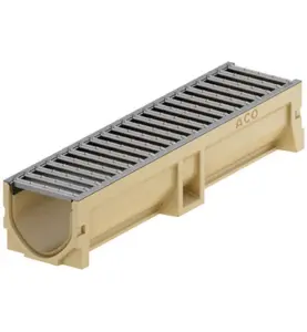 RÄNNA MED GALLER AV FÖRZINKAT STÅL ACO EUROLINE 2.0 500 MM