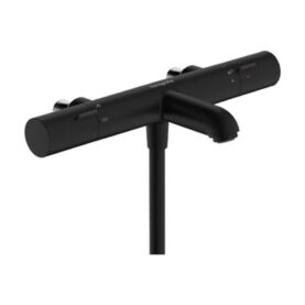 KAR-/DUSCHTERMOSTAT ECOSTATFINE 160 CC UTAN KÅPOR MATT SVART HG