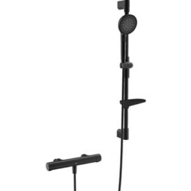 DUSCHPAKET AURELIA 160CC MANCHETTER MATT SVART ORAS