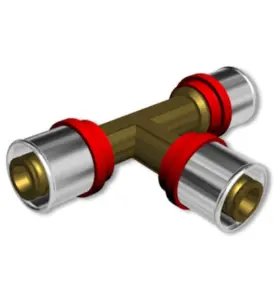 PRESSKOPPLING PV T-RÖR 32X25X25 LK