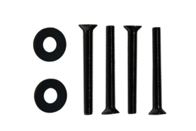 Tapwell Skruv long boxplate Black Chrome