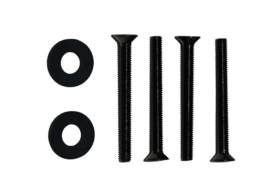 Tapwell Skruv long boxplate Black Chrome