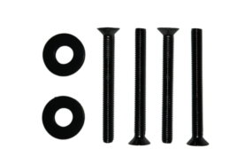 Tapwell Skruv boxplate 60mm Brushed Black Chrome