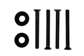 Tapwell Skruv boxplate 60mm Brushed Black Chrome