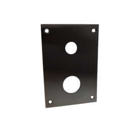 Tapwell BOX Plate 268/368 Brushed Black Chrome