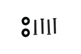 Tapwell Skruv boxplate Brushed Black Chrome