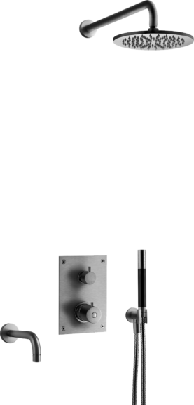 Tapwell BOX7368 ED2 Brushed Black Chrome