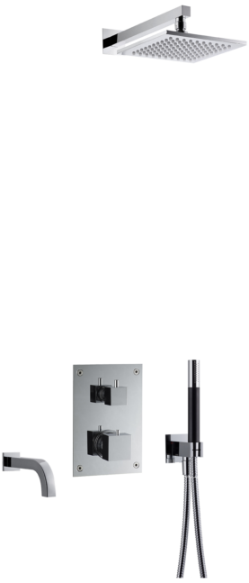 Tapwell BOX8368 SQUARE Ed2 Krom