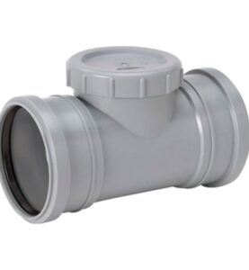 RENSRÖR 75 MM 2MUFF GRÅ HTP UPONOR