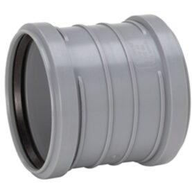 DUBBELMUFF 50 MM 2MUFF GRÅ HTP UPONOR