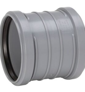 DUBBELMUFF 50 MM 2MUFF GRÅ HTP UPONOR