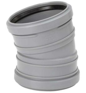 BÖJ 50 MM X 15° 2MUFF GRÅ HTP UPONOR