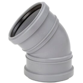 BÖJ 50 MM X 45° 2MUFF GRÅ HTP UPONOR