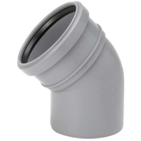 BÖJ 50 MM X 45° MUFF X SLÄTÄNDA GRÅ HTP UPONOR