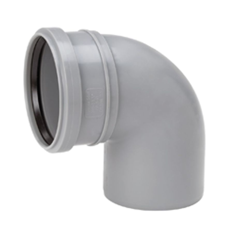 BÖJ 110 MM X 88,5° MUFF X SLÄTÄNDA GRÅ HTP UPONOR