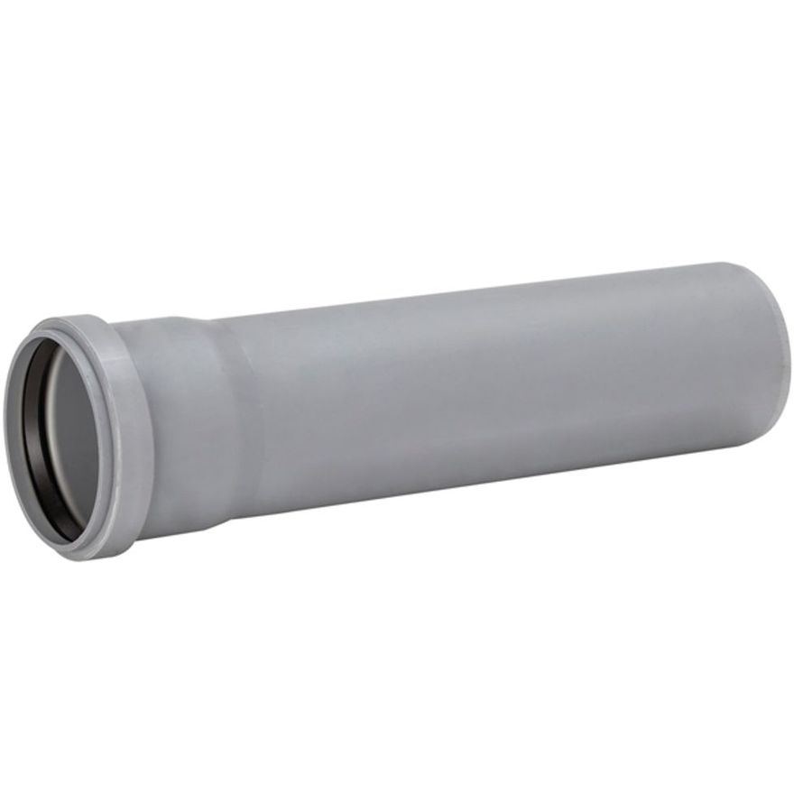AVLOPPSRÖR 110X3,4 MM L=0,25 METER 1MUFF GRÅ HTP UPONOR