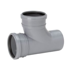 GRENRÖR 110 MM X 88,5° 2MUFF X SLÄTÄNDA, SVÄNGT GRÅ HTP UPONOR