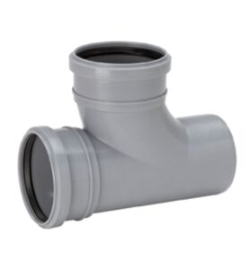 GRENRÖR 110X75 MM X 88,5° 2MUFF X SLÄTÄNDA, SVÄNGT GRÅ HTP UPONOR