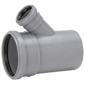 GRENRÖR 110 MM X 45° 2MUFF X SLÄTÄNDA GRÅ HTP UPONOR