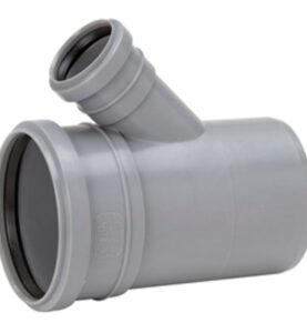 GRENRÖR 110X75 MM X 45° 2MUFF X SLÄTÄNDA GRÅ HTP UPONOR