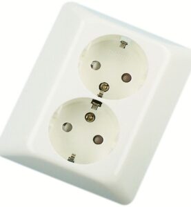 VÄGGUTTAG 2-VÄGS INFÄLLT UTAN KLOR